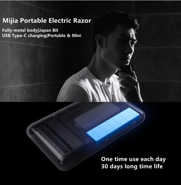 Xiaomi Mijia Portable Electric Razor Shave USB Rechargeable 60 HRC Japan Steel_2