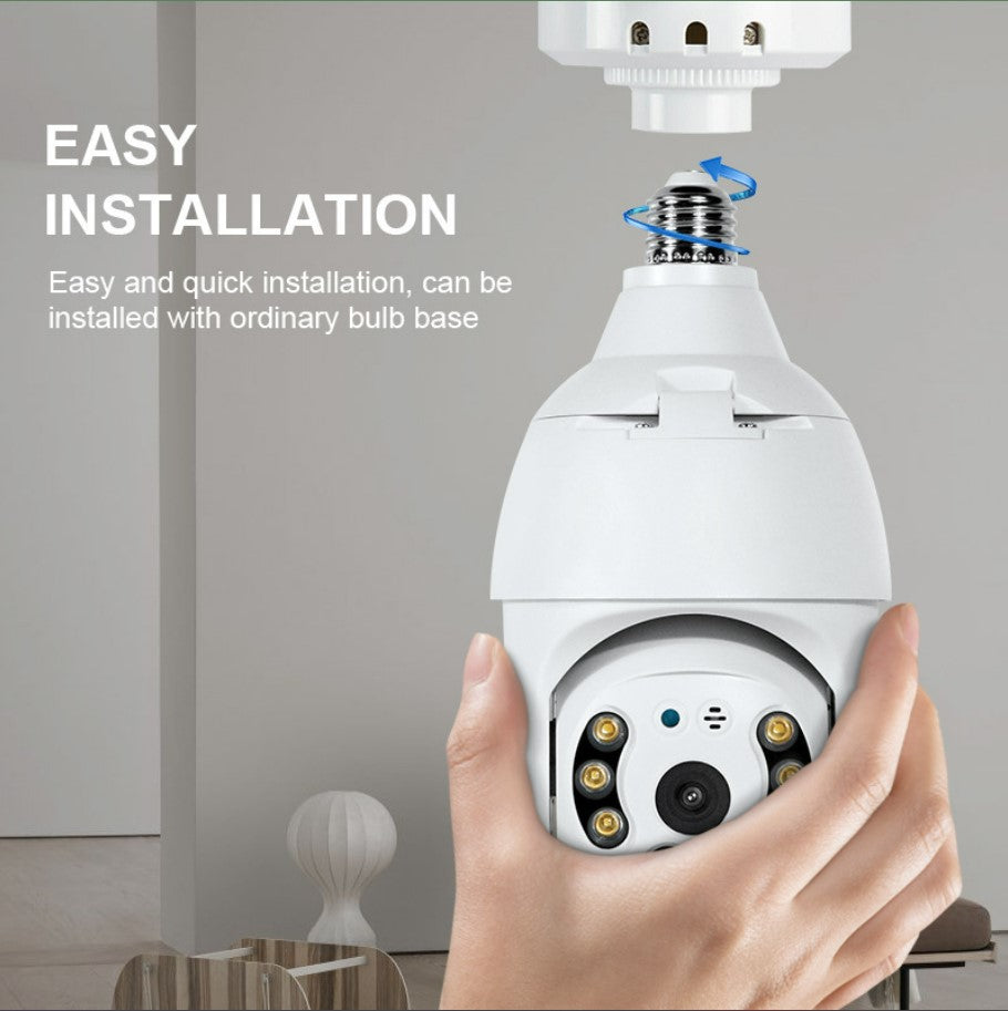 3mp Tuya Smart Wide Wifi Indoor Lamp Head Surveillance Camera_3